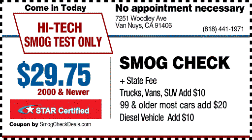 $29.75 Smog Check Coupon